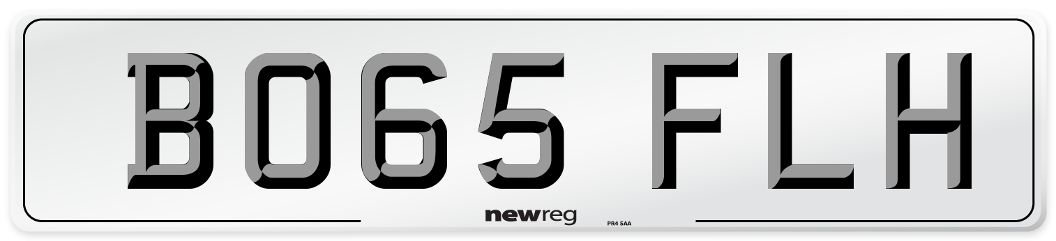 BO65 FLH Number Plate from New Reg